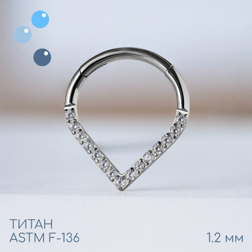 Кольцо-кликер Flat Drop 1.2 мм (16G)